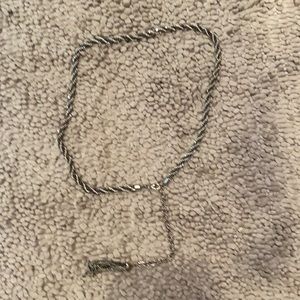 Chain belt (black and silver)